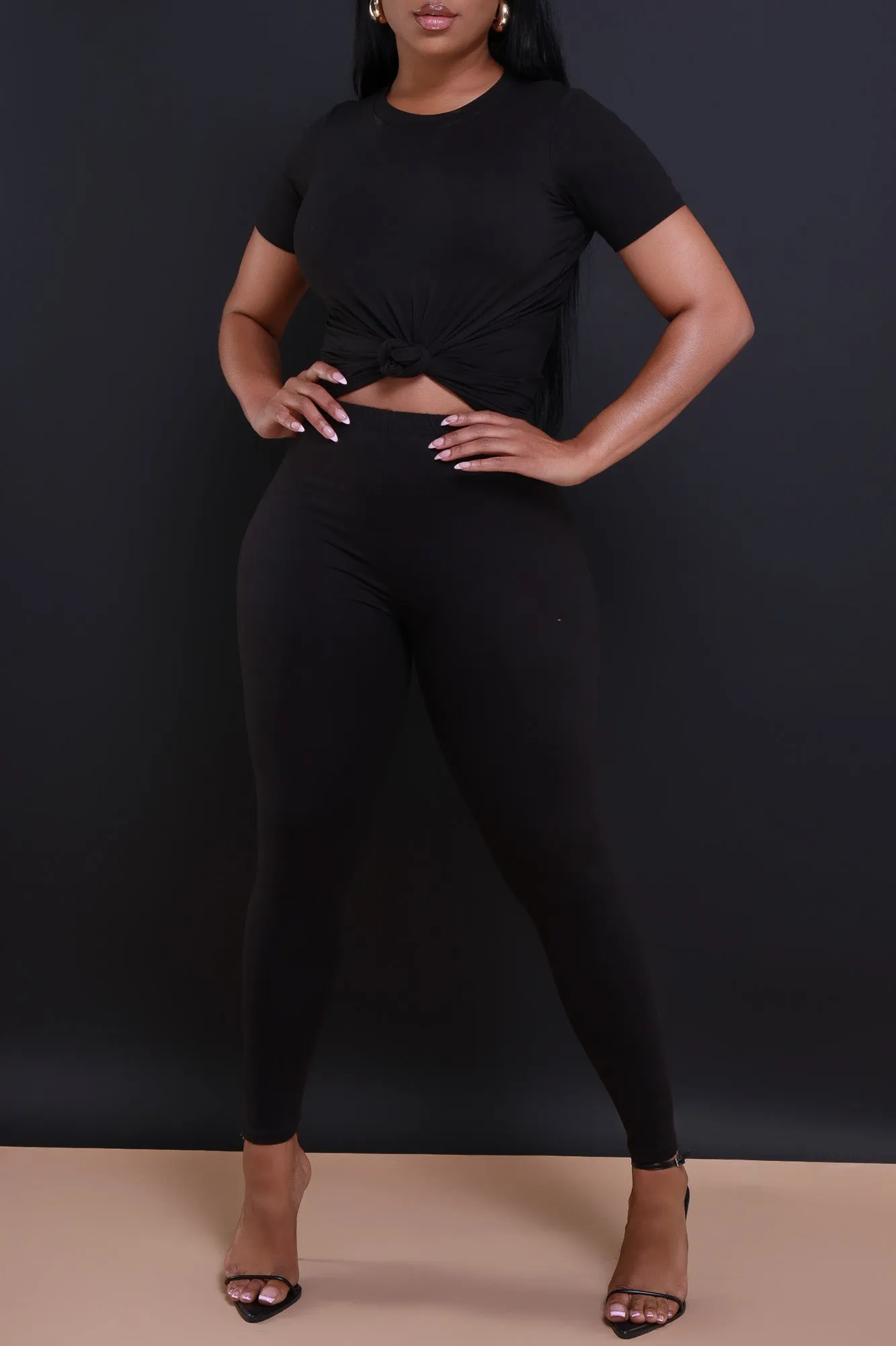 Perfect Timing Short Sleeve Pants Set - Black sold by Swankaposh product image thumbnail 5