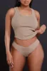 Head Rush NUW Ribbed Tank Top - Mocha sold by Swankaposh