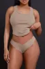 Head Rush NUW Ribbed Tank Top - Mocha sold by Swankaposh