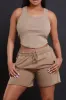 Head Rush NUW Ribbed Tank Top - Mocha sold by Swankaposh