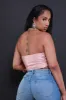 Ride Or Die Faux Leather Corset Crop Top - Mauve sold by Swankaposh