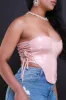 Ride Or Die Faux Leather Corset Crop Top - Mauve sold by Swankaposh