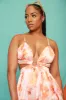 You Want It Floral Cut Out Maxi Dress - Orange sold by Swankaposh