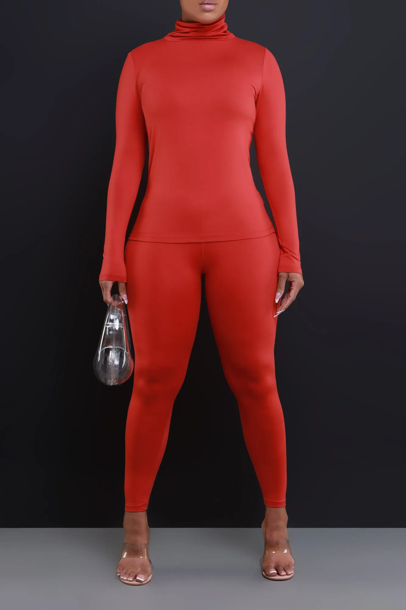 Record Timing Legging Set - Dark Rust sold by Swankaposh