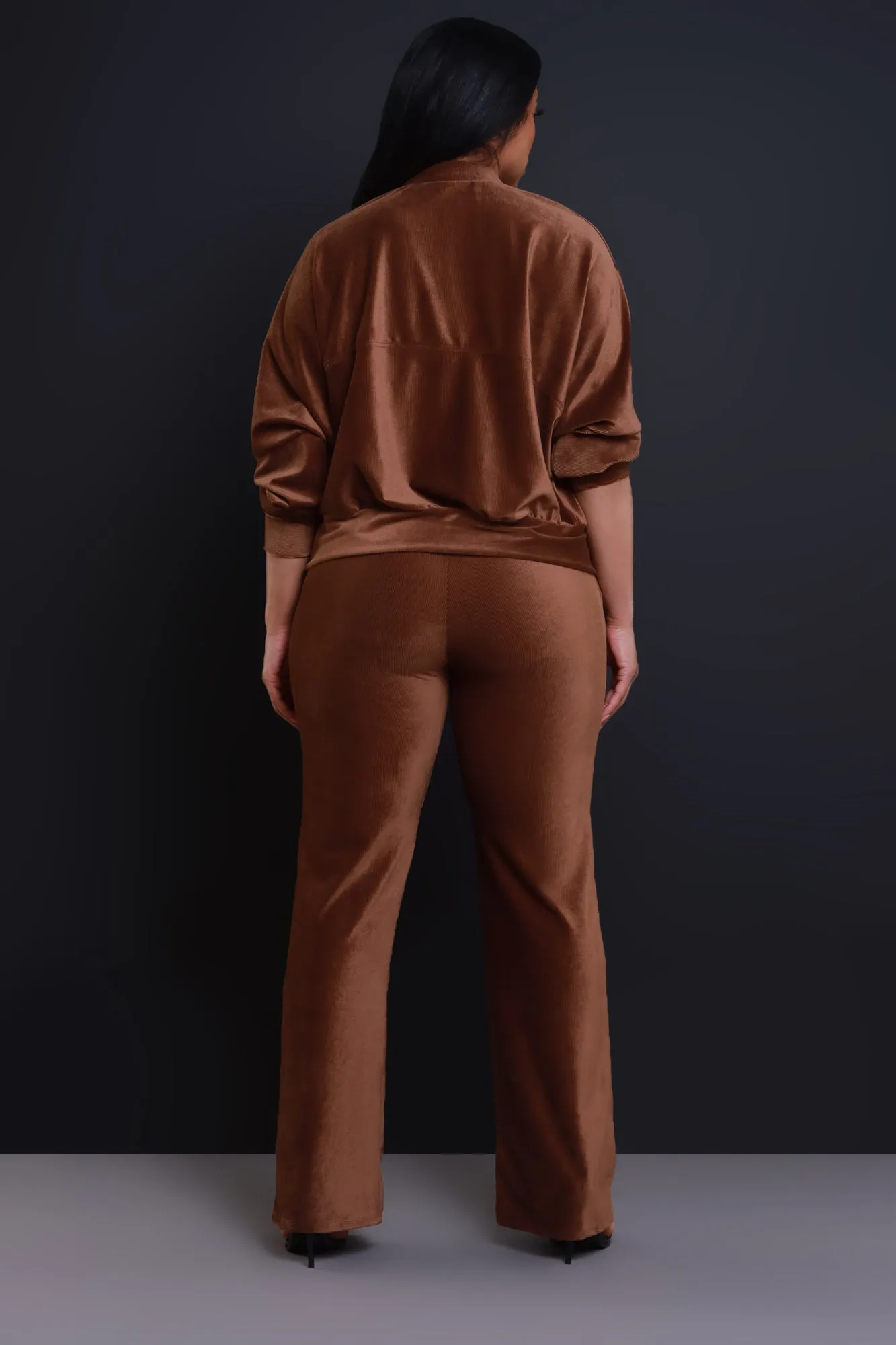 Cheat Day Corduroy Zip-Up Pants Set - Brown sold by Swankaposh product image thumbnail 3