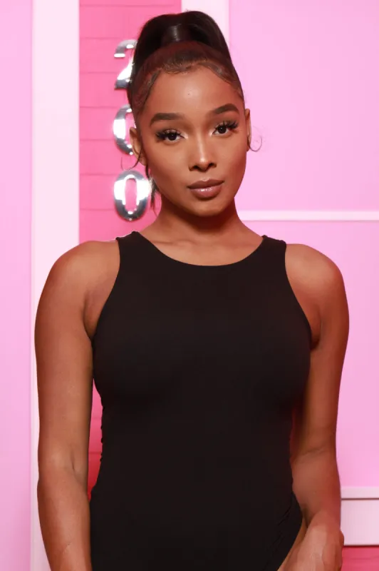 Ryan Simple Bodysuit - Black sold by Swankaposh