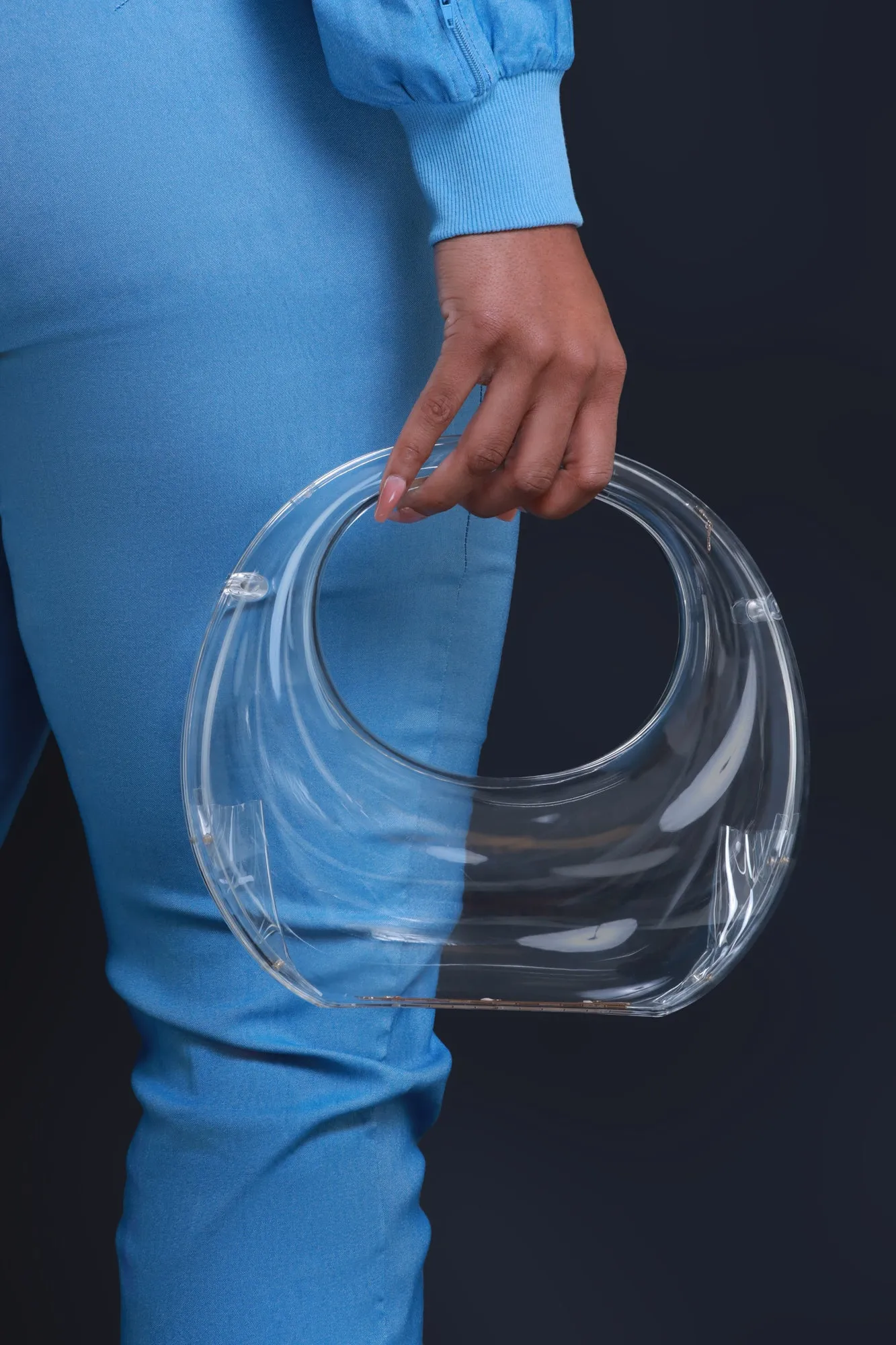 Looking Glass Transparent Evening Bag - Clear sold by Swankaposh