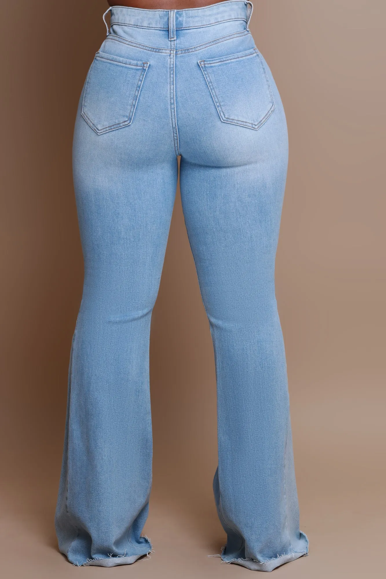 Stand On Business High Rise Flare Jeans - Light Wash sold by Swankaposh product image thumbnail 2