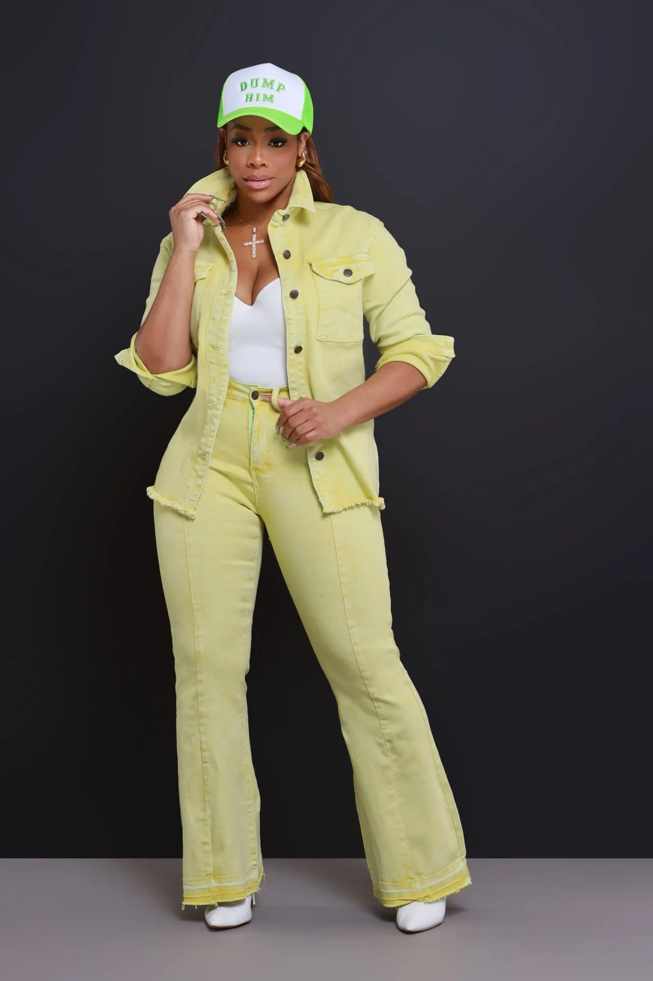 Access Denied Denim Jacket - Green sold by Swankaposh product image thumbnail 4