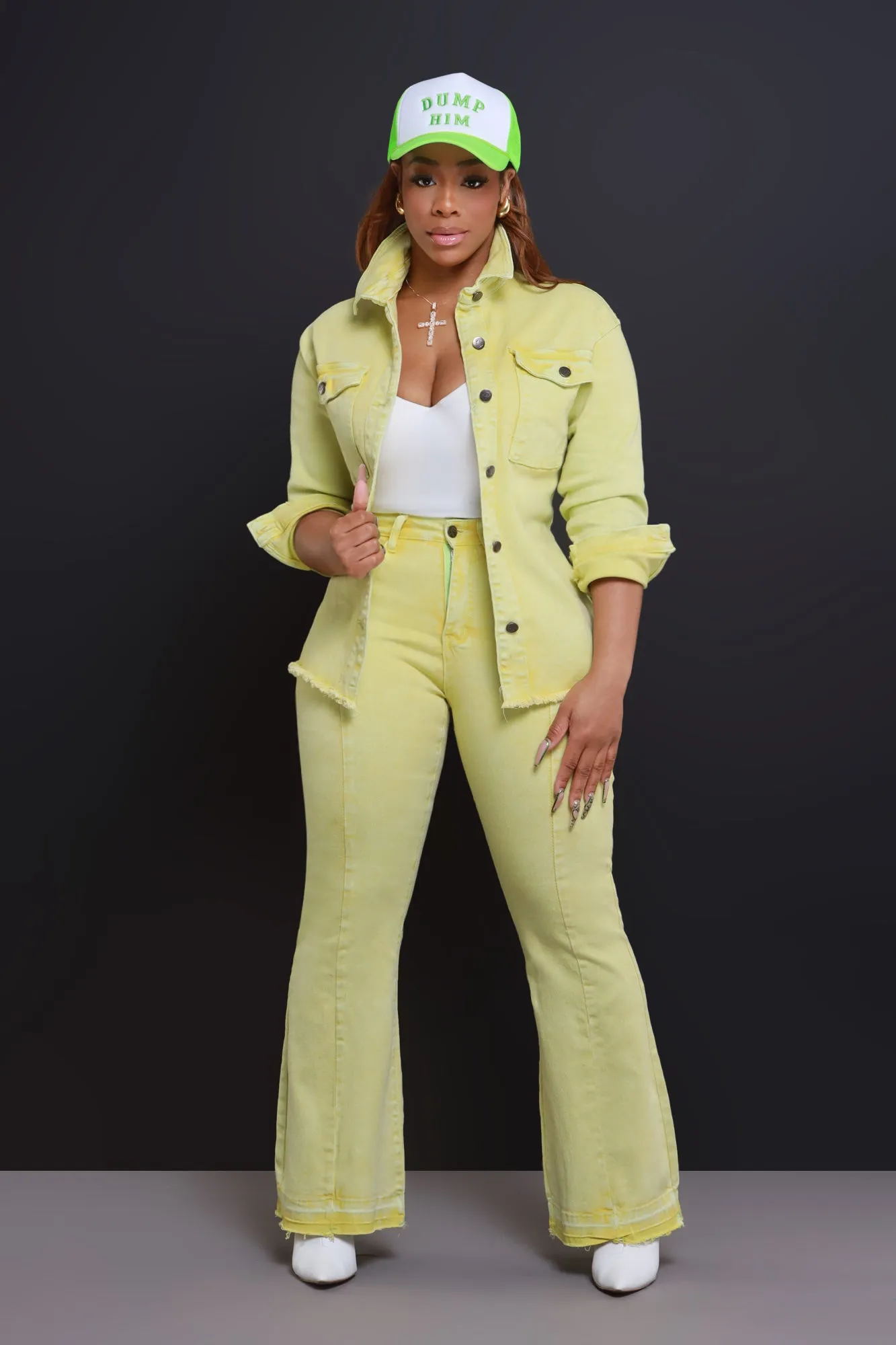 Access Denied Denim Jacket - Green sold by Swankaposh product image thumbnail 2