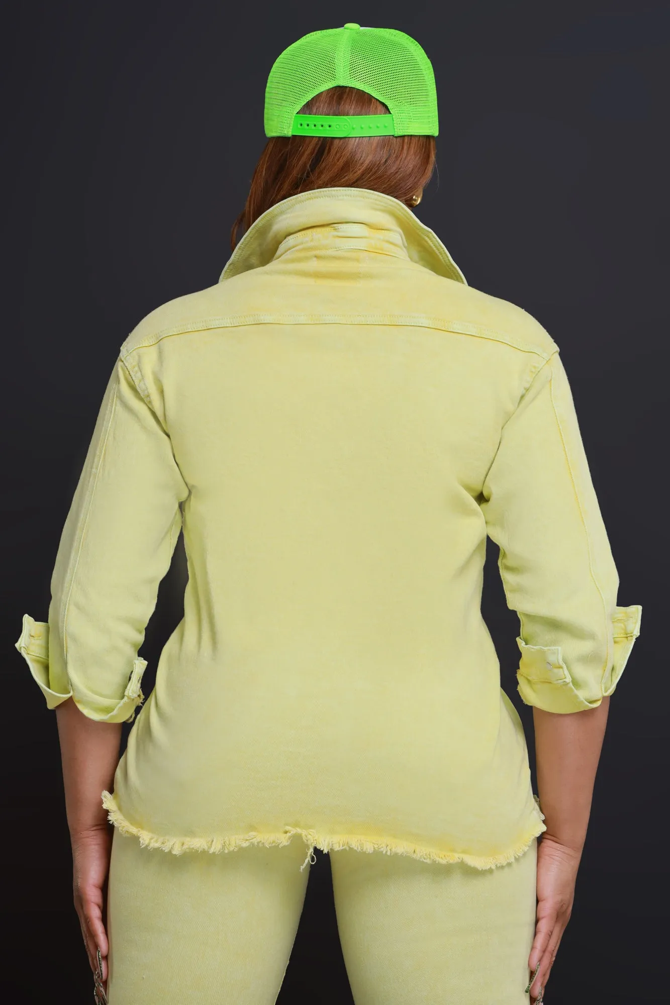 Access Denied Denim Jacket - Green sold by Swankaposh product image thumbnail 3