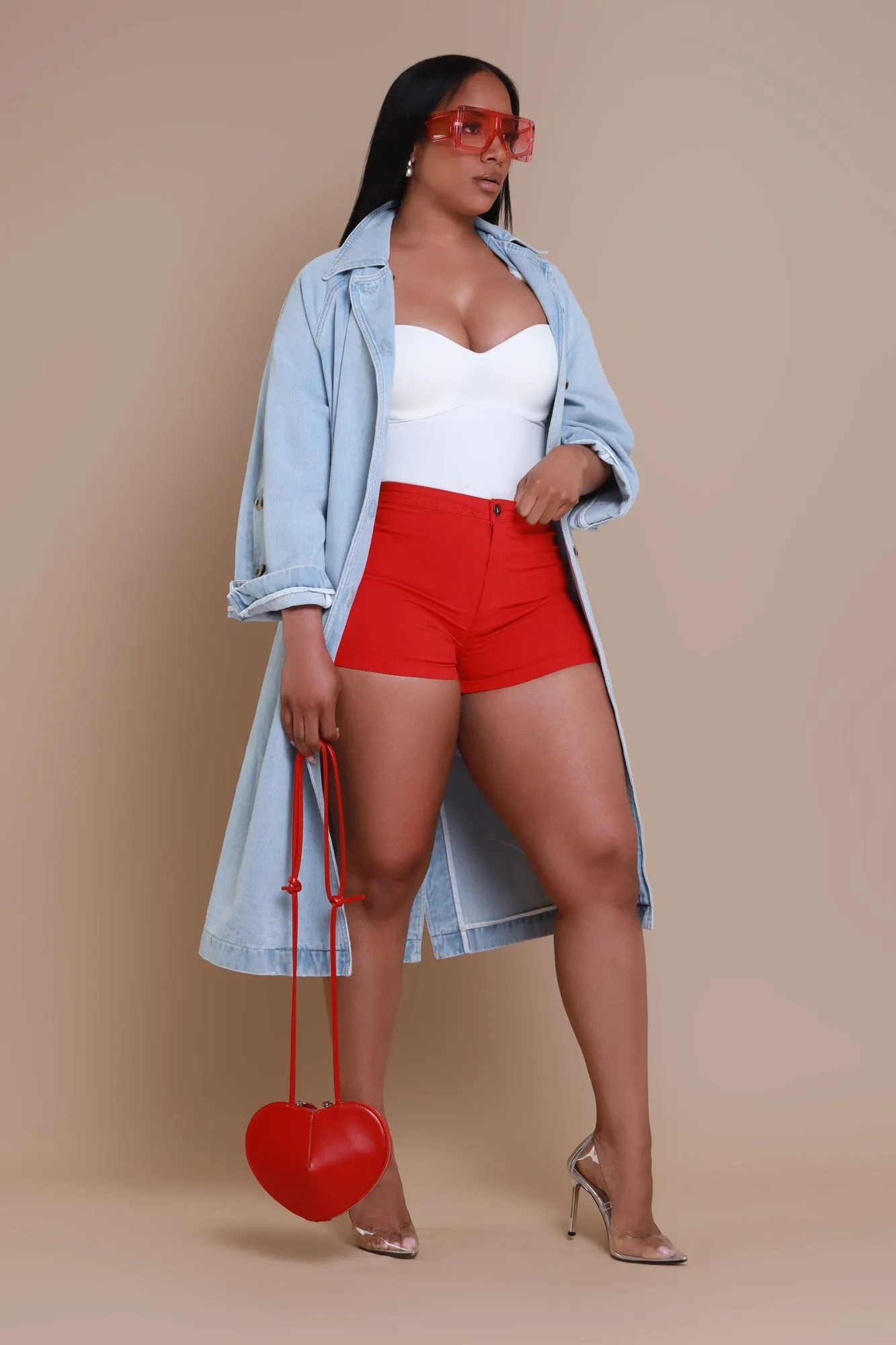 Make It Work Dual Button Denim Jacket - Light Wash sold by Swankaposh product image thumbnail 5