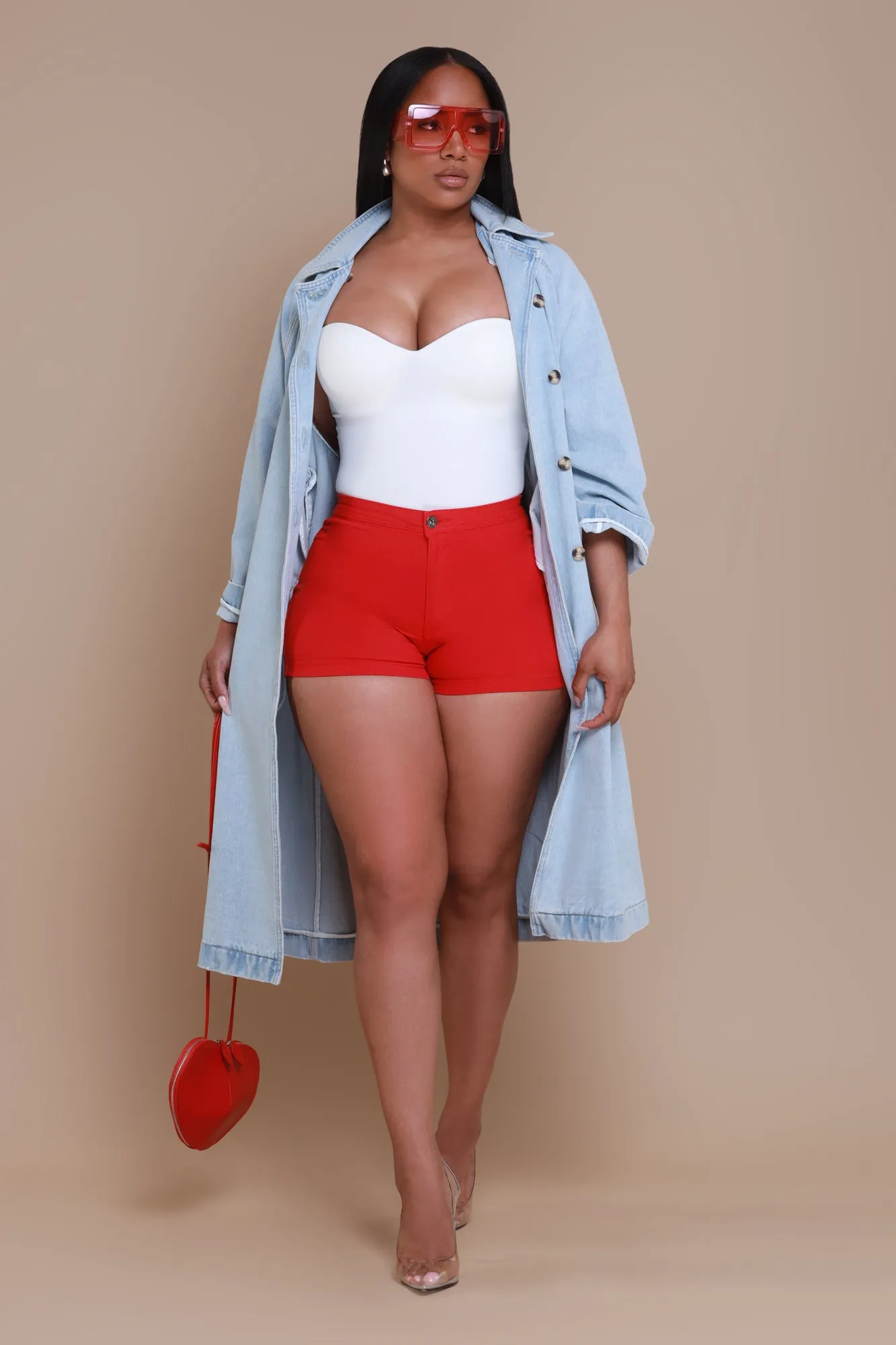 Make It Work Dual Button Denim Jacket - Light Wash sold by Swankaposh product image thumbnail 3