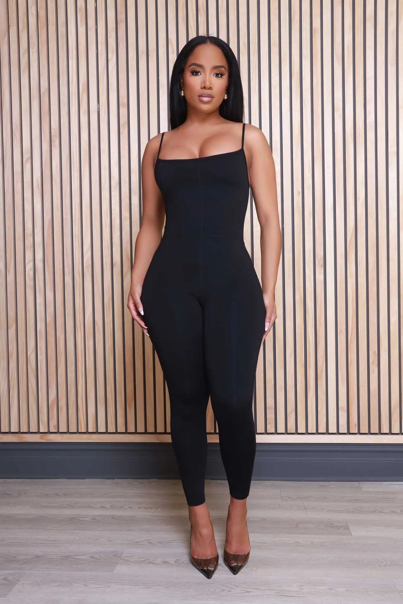 Rumor Has It Sleeveless Jumpsuit - Black sold by Swankaposh product image thumbnail 2