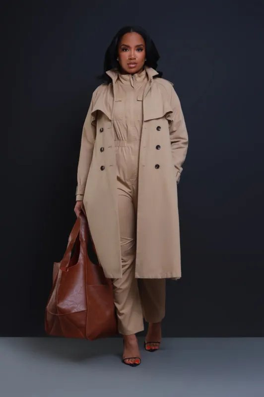 Call Of The Wild Cargo Jumpsuit - Khaki sold by Swankaposh