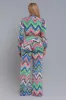 Hey Mama Printed Tie-Up Crop Top - Multicolor sold by Swankaposh
