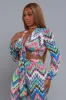 Hey Mama Printed Tie-Up Crop Top - Multicolor sold by Swankaposh