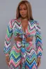 Hey Mama Printed Tie-Up Crop Top - Multicolor sold by Swankaposh