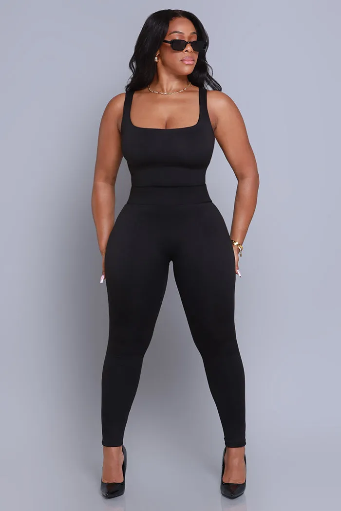 Second Skin Sculpting Sleeveless Tank Top - Black sold by Swankaposh product image thumbnail 4