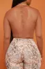 Found Out Mesh Long Sleeve Crop Top - Brown sold by Swankaposh