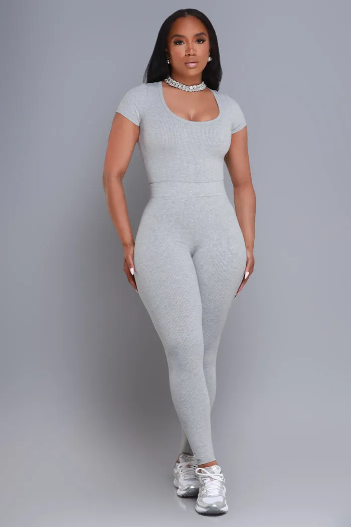 Open Book Cellulite Deleter Short Sleeve Bodysuit - Heather Grey sold by Swankaposh product image thumbnail 2