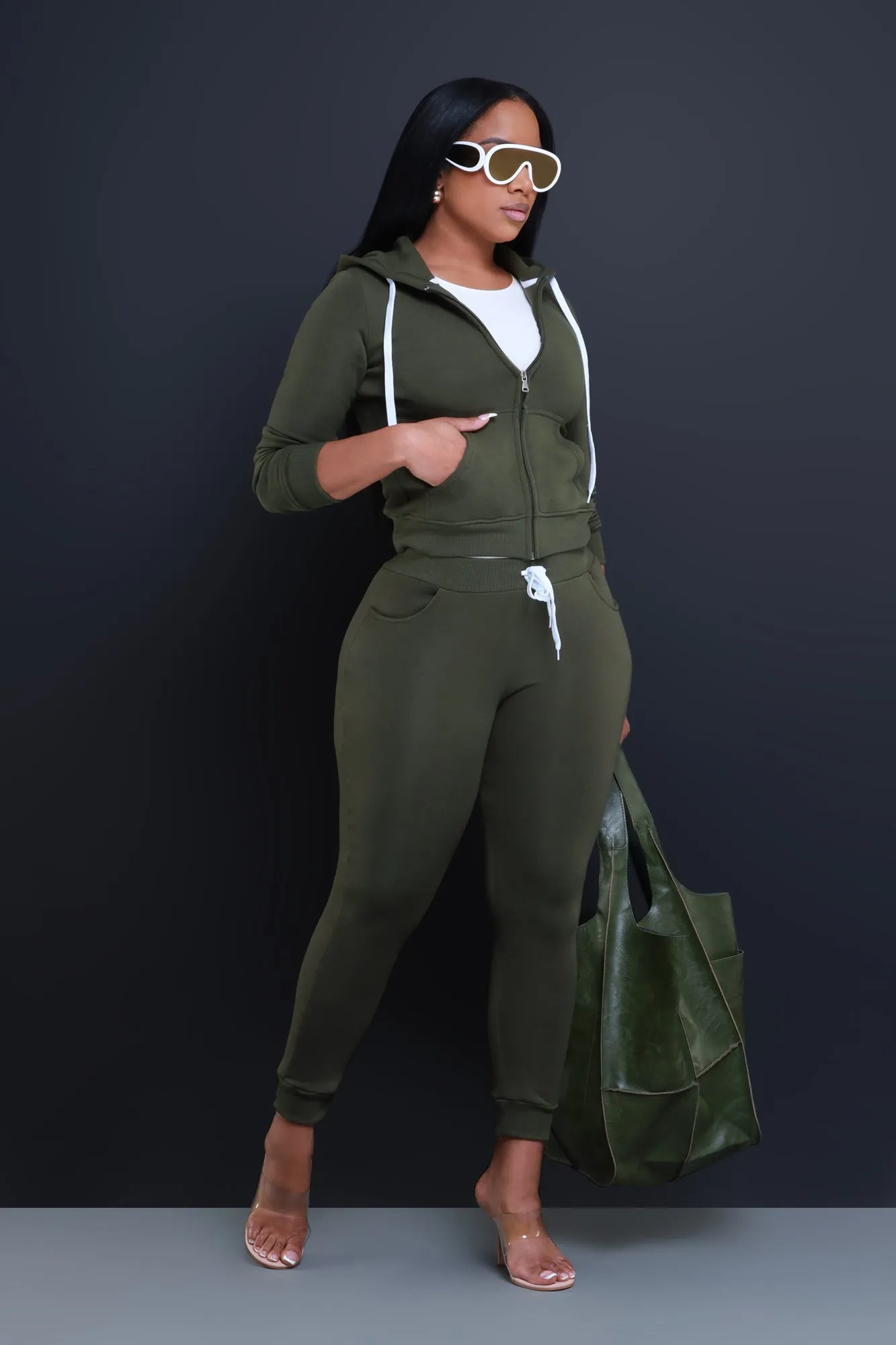 Like That Jogger Set - Olive sold by Swankaposh product image thumbnail 2