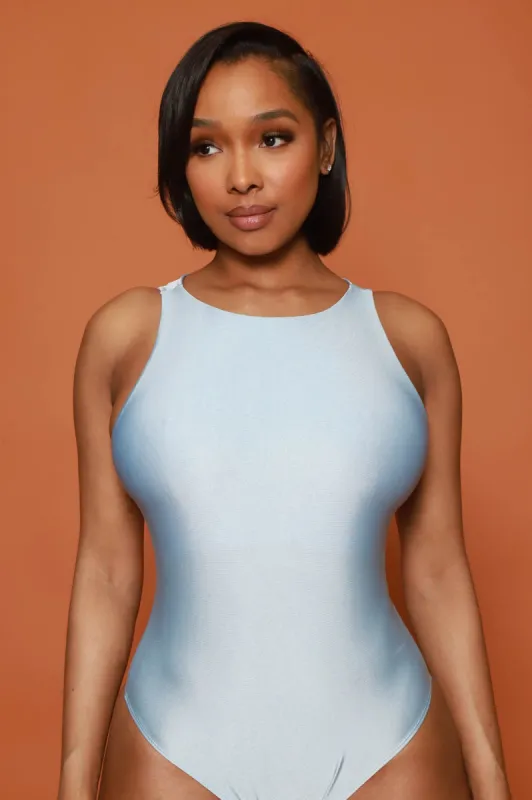 Big Plans Sleeveless Bodysuit - Blue sold by Swankaposh