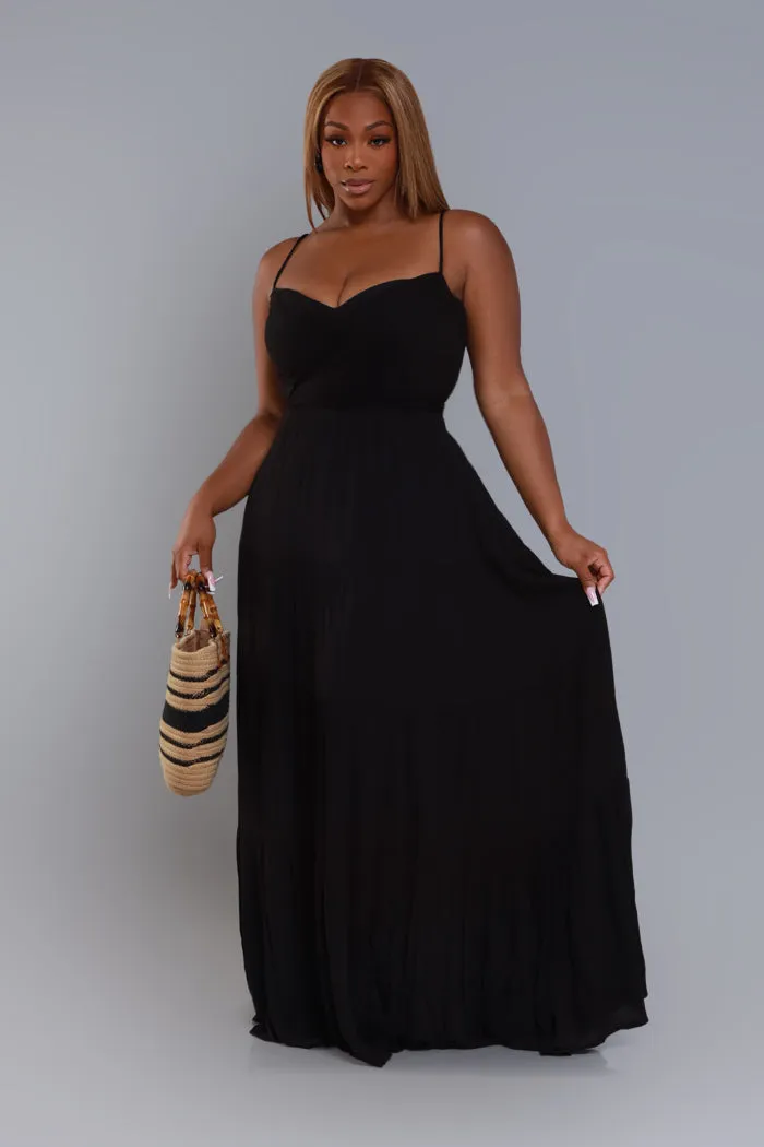 Boiling Point Tiered Maxi Dress - Black sold by Swankaposh product image thumbnail 3