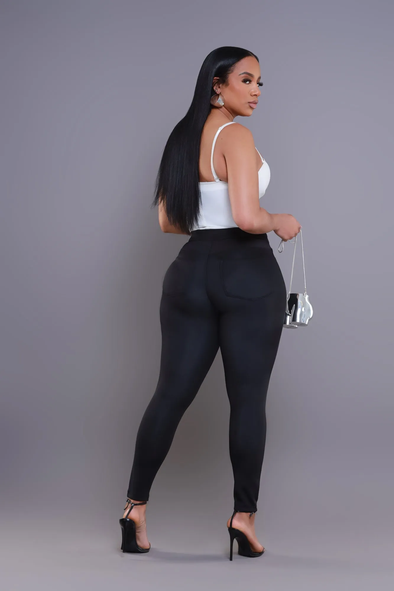 One More Chance High Rise Pants - Black sold by Swankaposh product image thumbnail 3