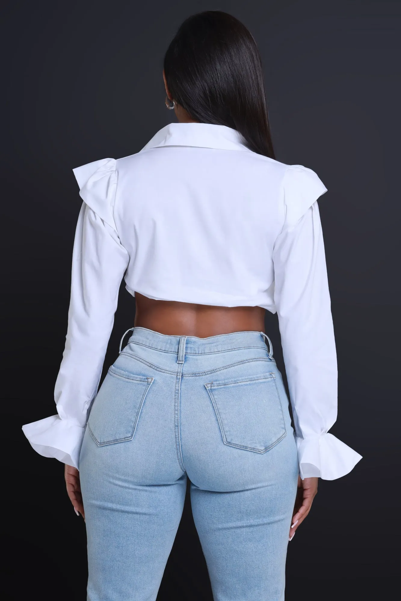 All I Have Frilled Button Down Blouse - White sold by Swankaposh product image thumbnail 3