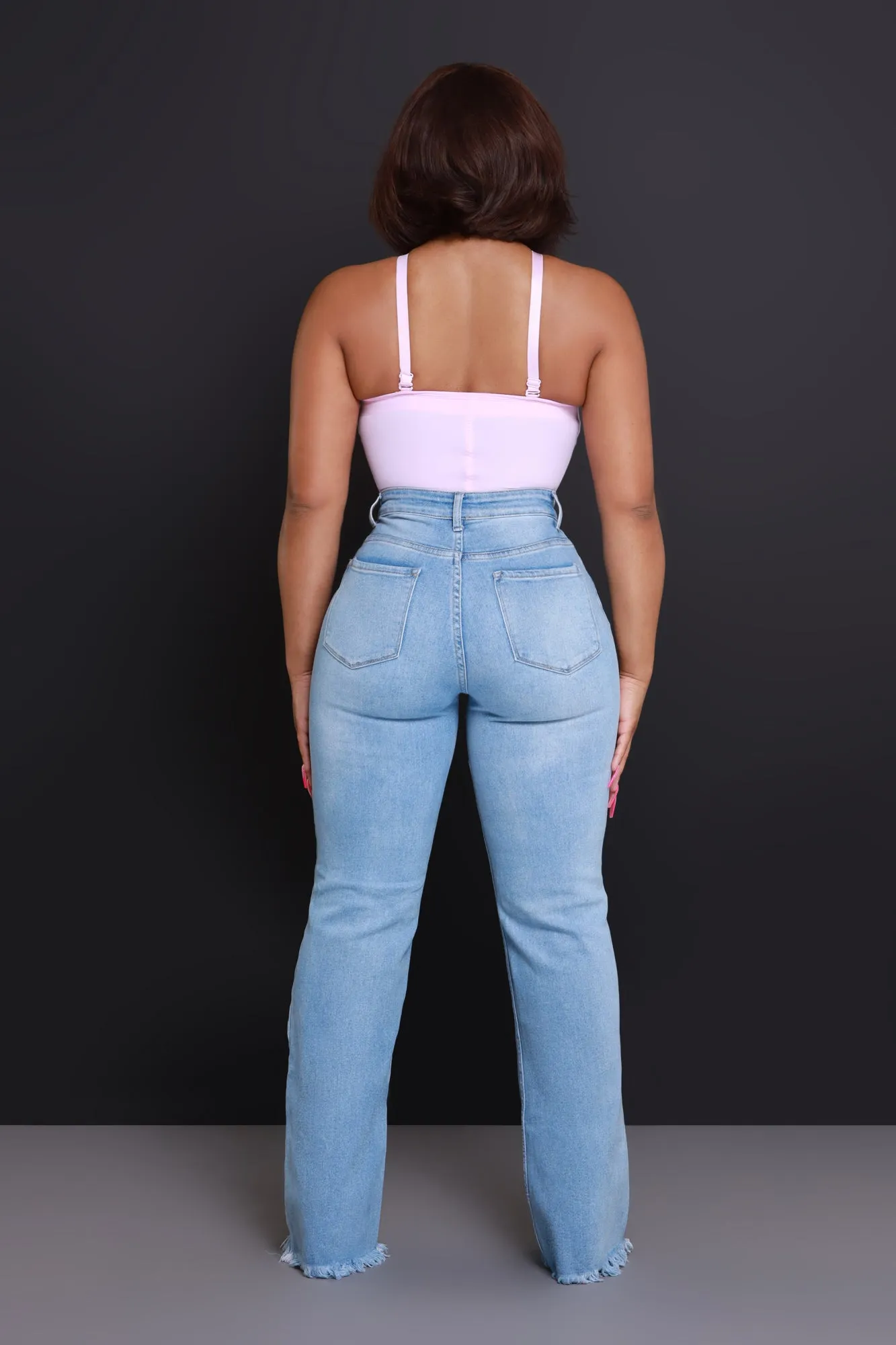 Special Request Distressed Straight Leg Jeans - Light Wash sold by Swankaposh product image thumbnail 3