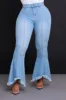 Deep Wisdom High Rise Fringe Jeans - Light Wash sold by Swankaposh