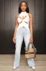 Stay The Night Cut Out Sleeveless Top - White sold by Swankaposh