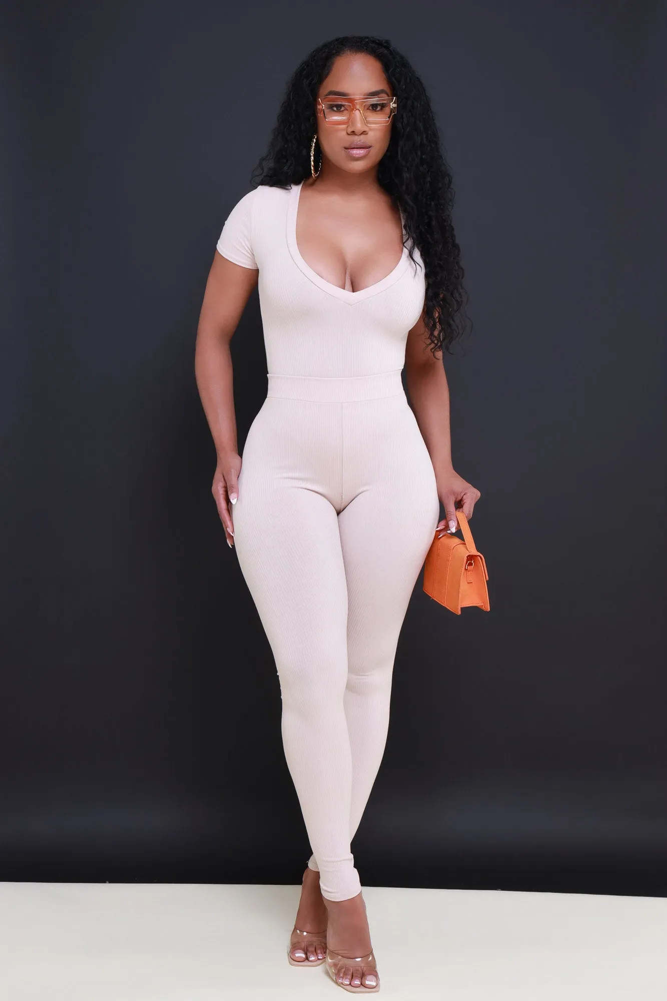 Sweet Tart Cellulite Deleter Ribbed Leggings - Oyster sold by Swankaposh