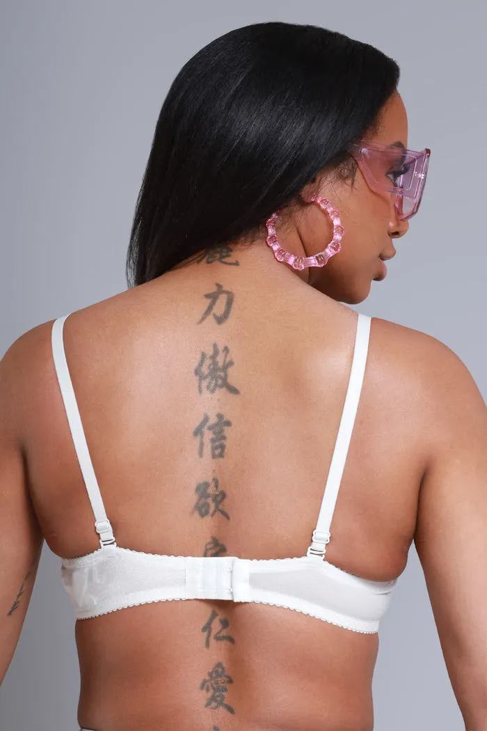 Too Stunning Embellished Bra Top - White sold by Swankaposh product image thumbnail 3