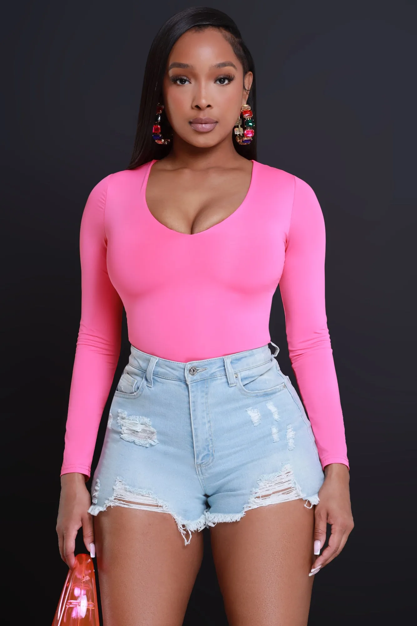 Count Me In Long Sleeve Top - Fuchsia sold by Swankaposh