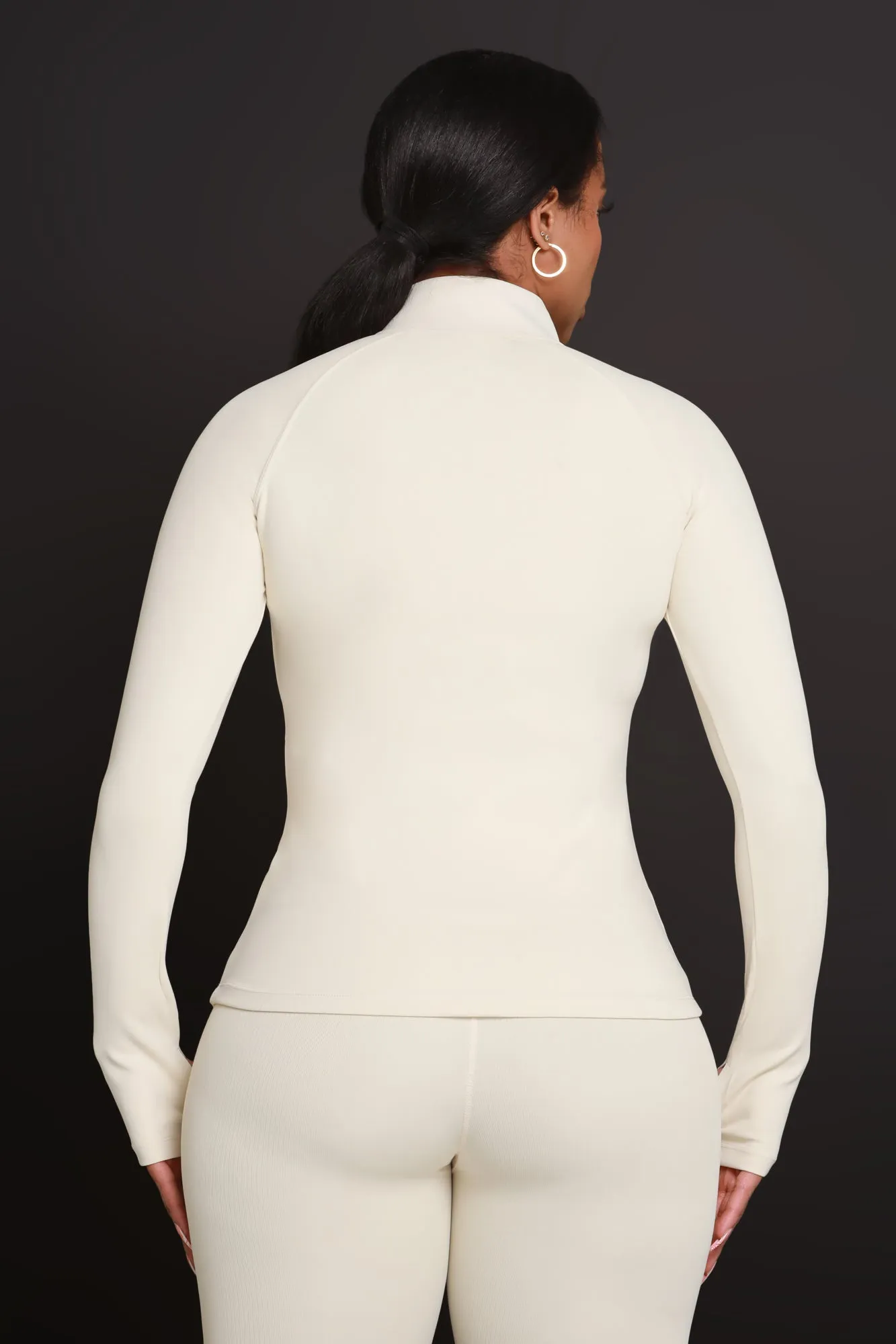 Or What NUW Ribbed Pullover Top - Ivory sold by Swankaposh product image thumbnail 3