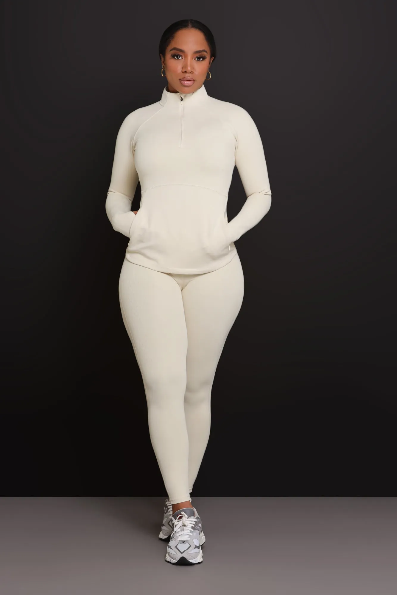 Or What NUW Ribbed Pullover Top - Ivory sold by Swankaposh product image thumbnail 2