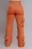 Ride At Dawn Wide Leg Cargo Pants - Brown sold by Swankaposh