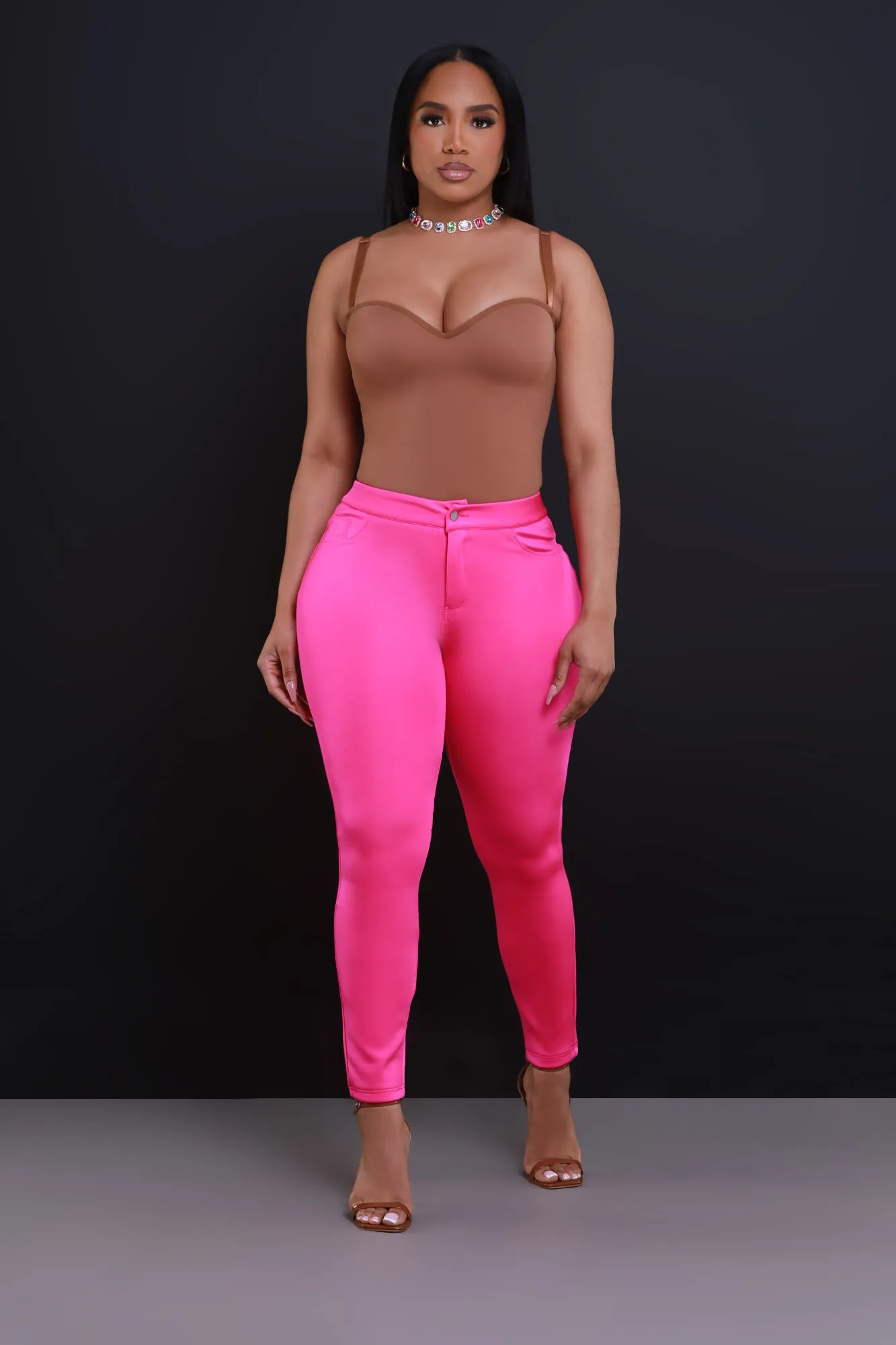 One More Chance High Rise Pants - Pink sold by Swankaposh product image thumbnail 4