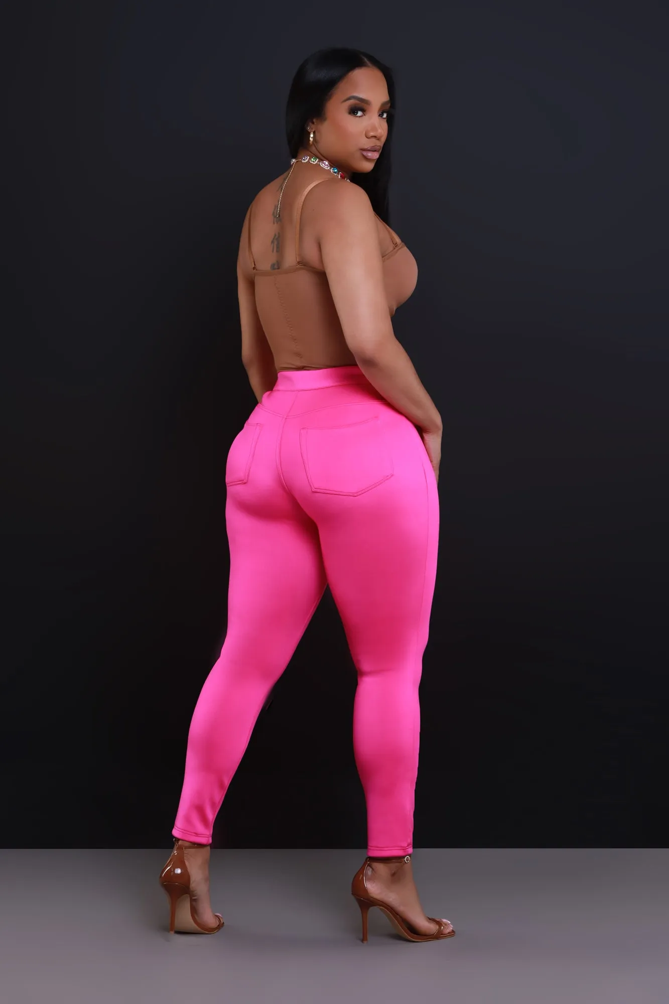 One More Chance High Rise Pants - Pink sold by Swankaposh product image thumbnail 3