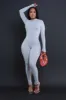 Save Tonight Mock Neck Jumpsuit - Grey sold by Swankaposh