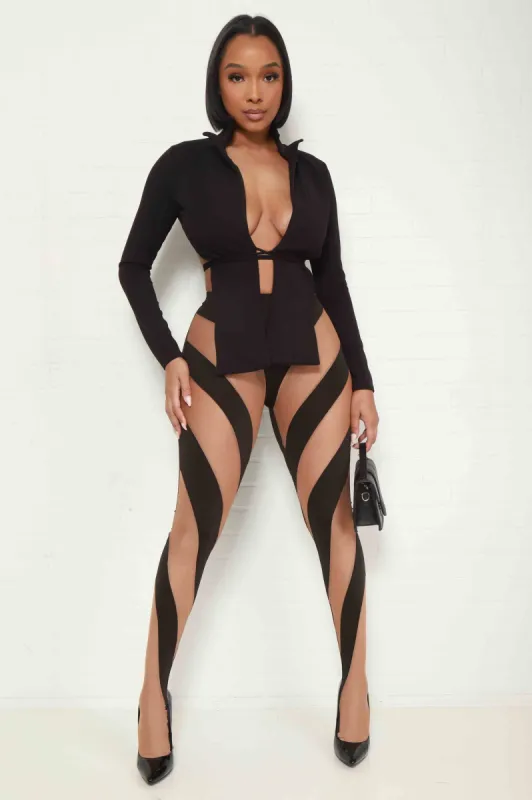 Break My Soul Sheer Stockings - Black sold by Swankaposh