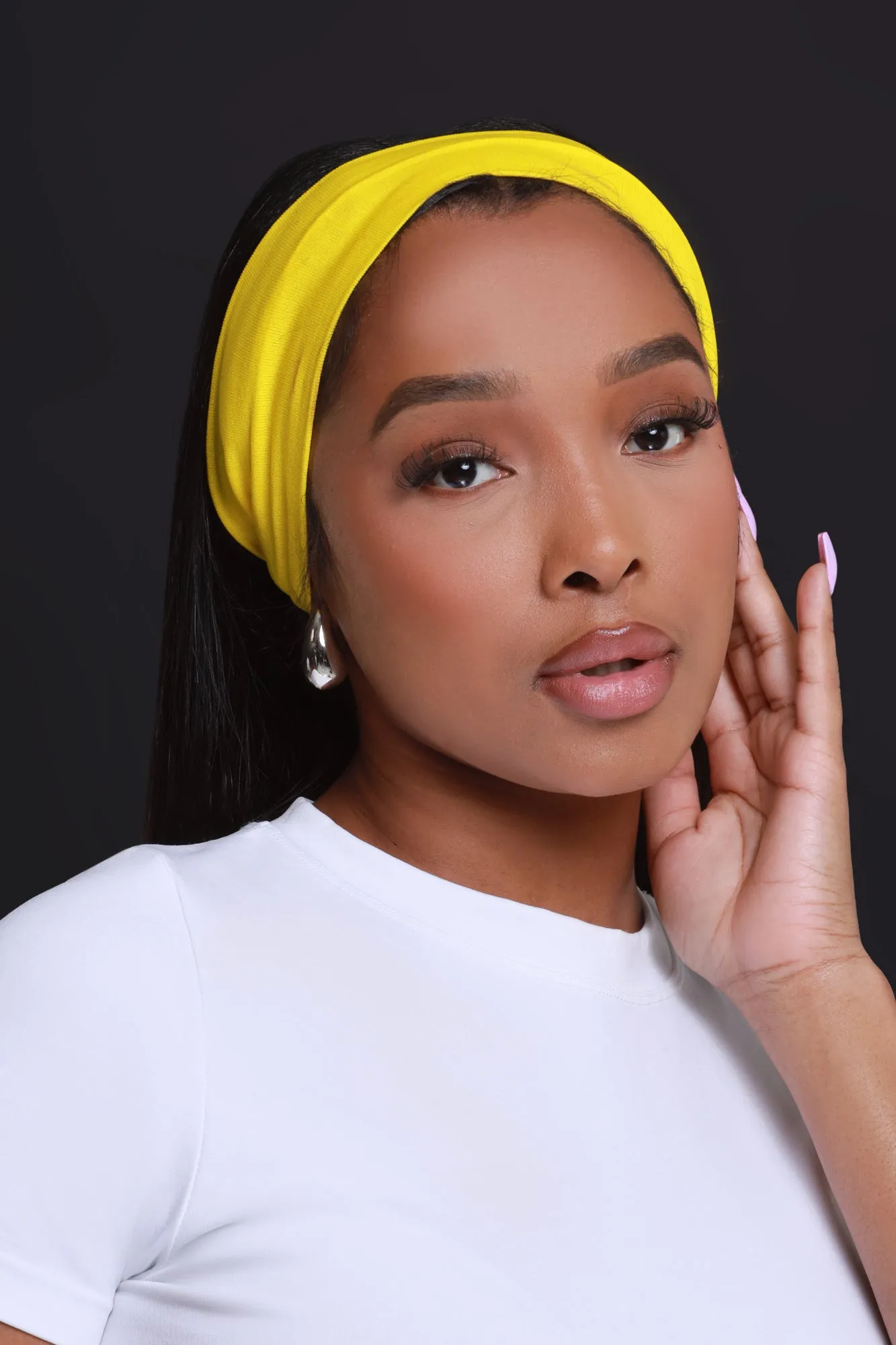 Felt Cute Stretchy Headband - Yellow sold by Swankaposh product image thumbnail 2