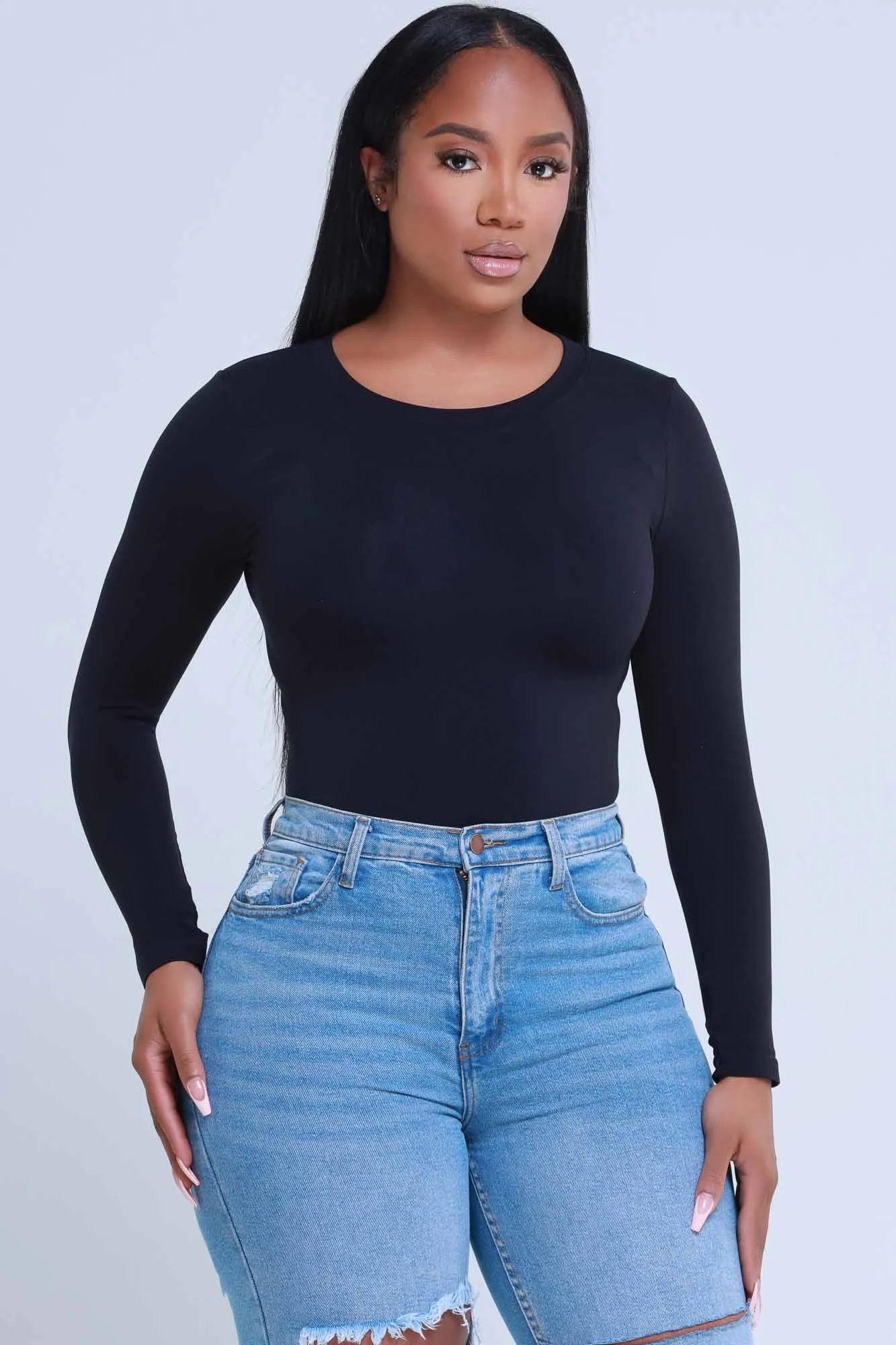 The Perfect Long Sleeve T-Shirt - Black sold by Swankaposh