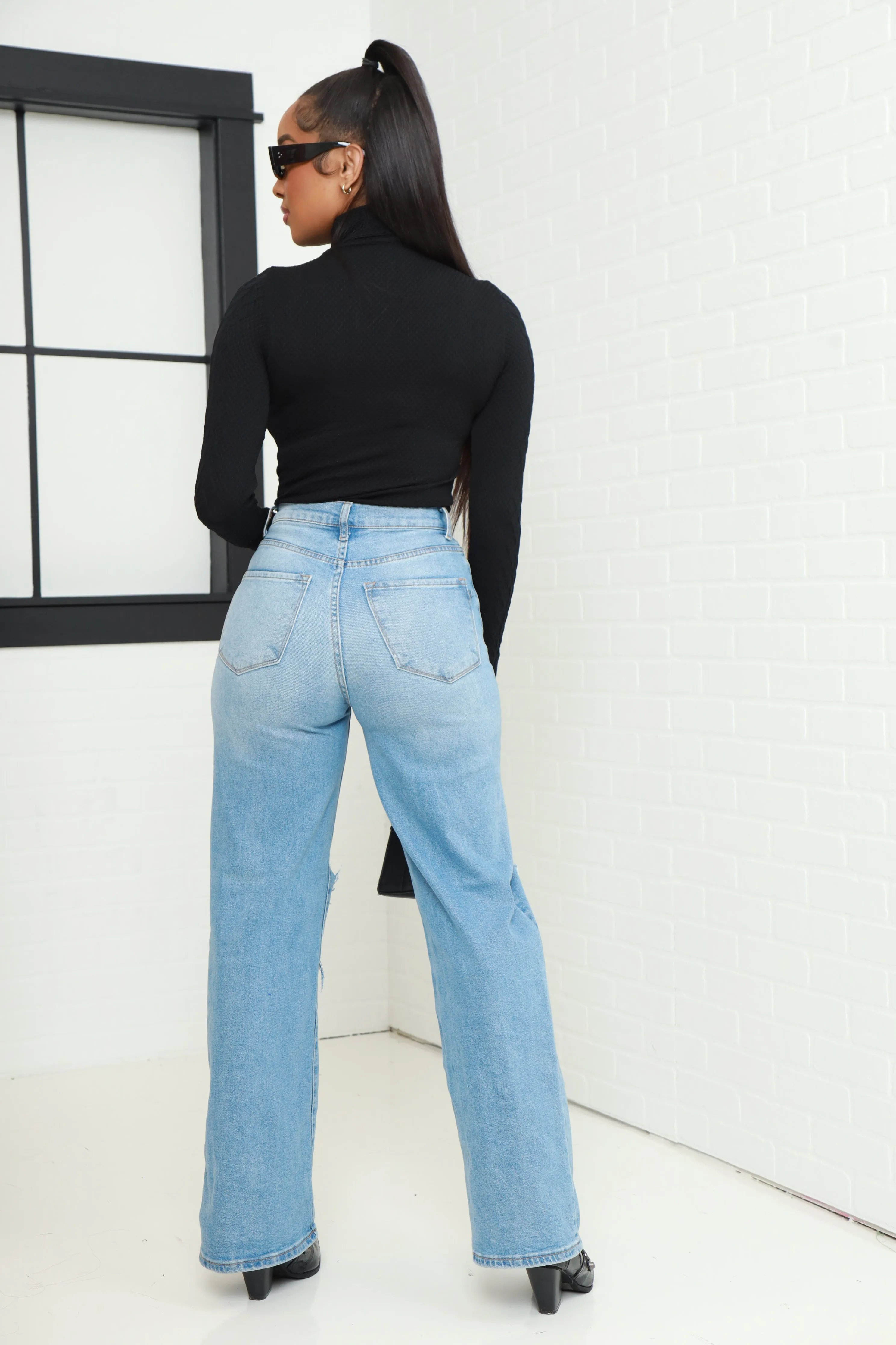 Too Cozy Mock Neck Cable Knit Sweater - Black sold by Swankaposh product image thumbnail 5