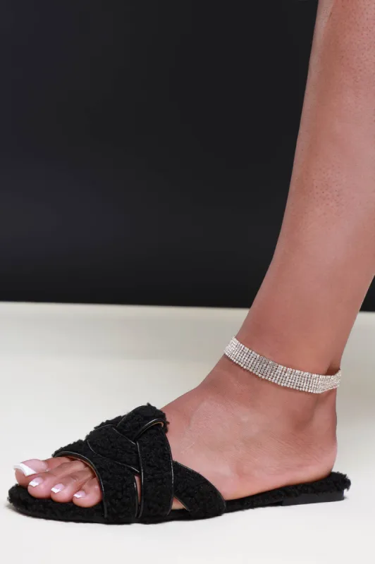 Temptation Rhinestone Anklet - Gold sold by Swankaposh