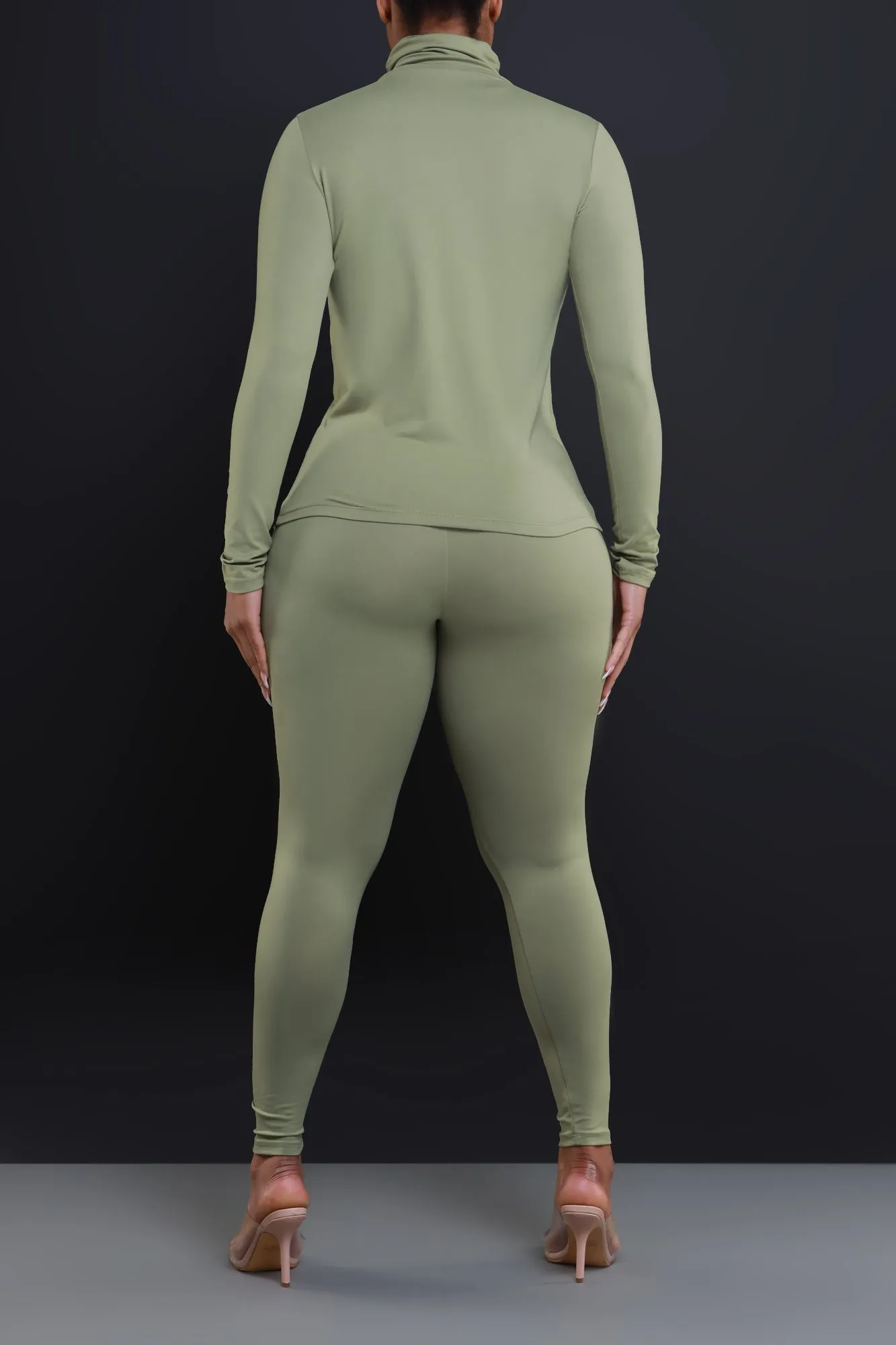 Record Timing Legging Set - Dusty Olive sold by Swankaposh product image thumbnail 4