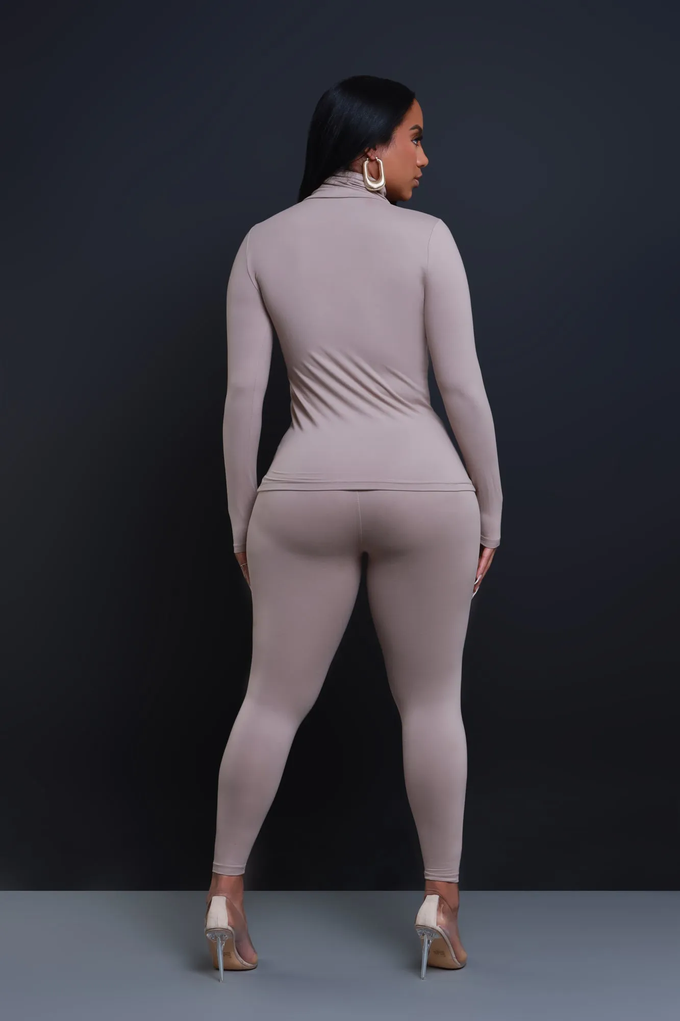 Record Timing Legging Set - Ash Mocha sold by Swankaposh product image thumbnail 3
