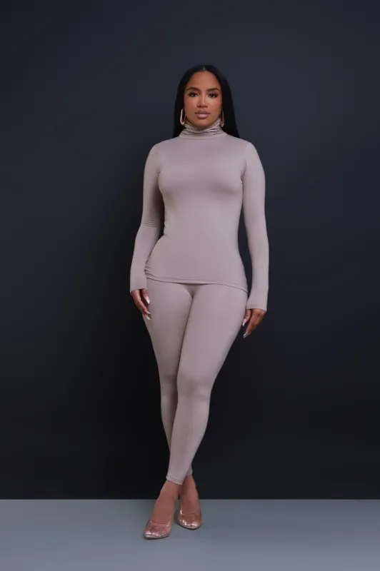 Record Timing Legging Set - Ash Mocha sold by Swankaposh